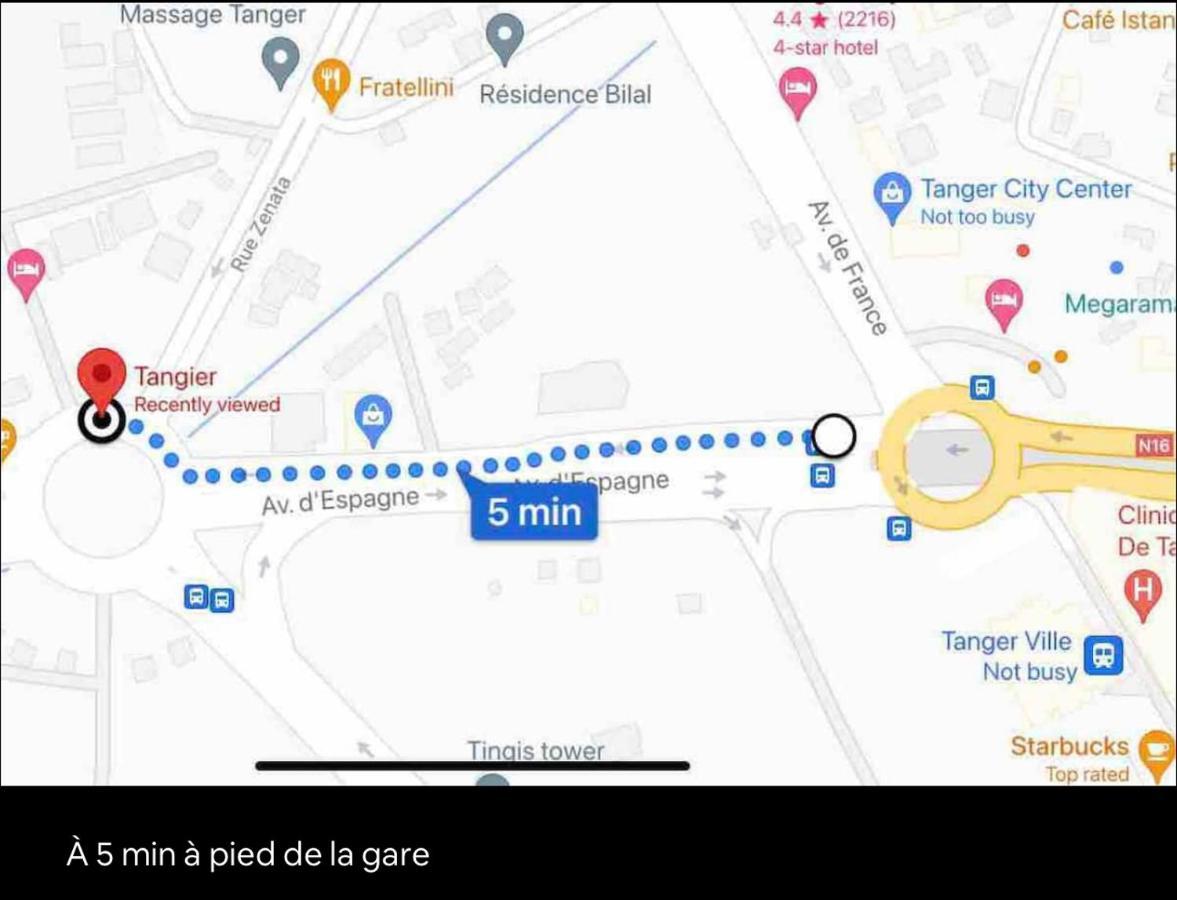 Joli Studio Vue Sur Mer - Gare Tgv طنجة المظهر الخارجي الصورة
